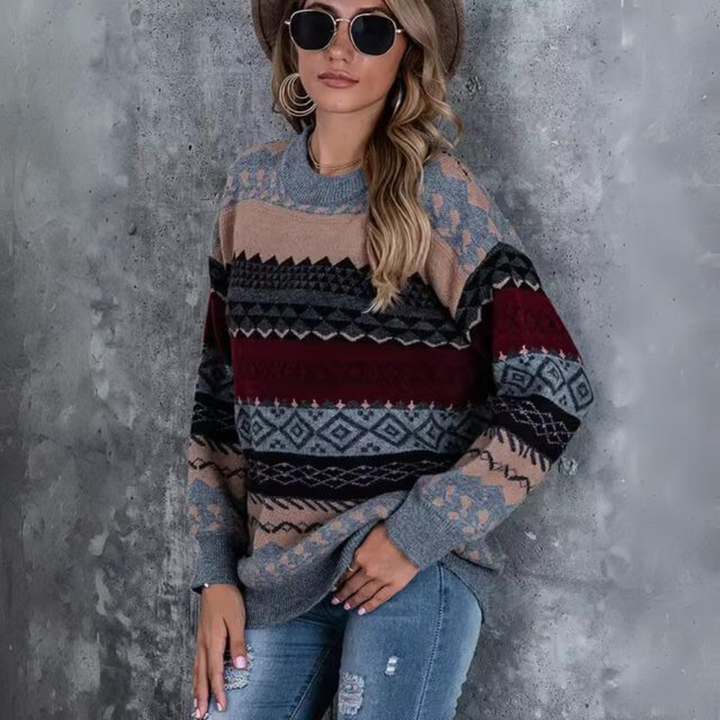 Stilla | Vintage Stribet Pullover