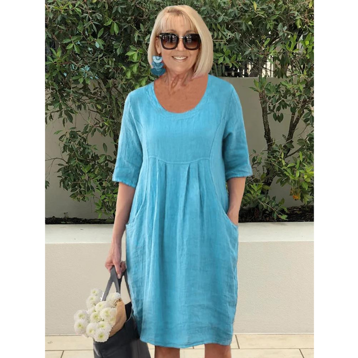 Stilla | Oversized Elegant Kjole med Lommer