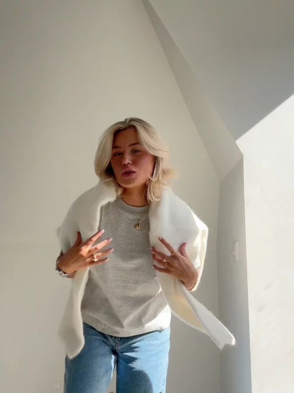 Stilla | Lang jakke med moderne snit