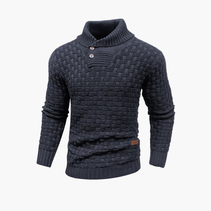Stilla | Modefokuseret Strikpullover med Knaplukning - Elegant Fritidslook til Efterår & Vinter