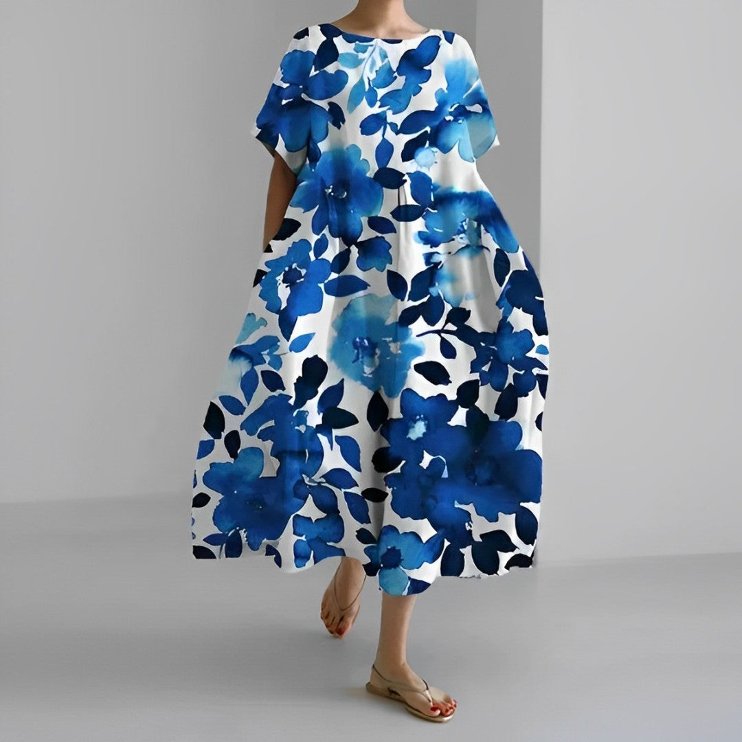 Stilla | Boho Blomstret Kjole