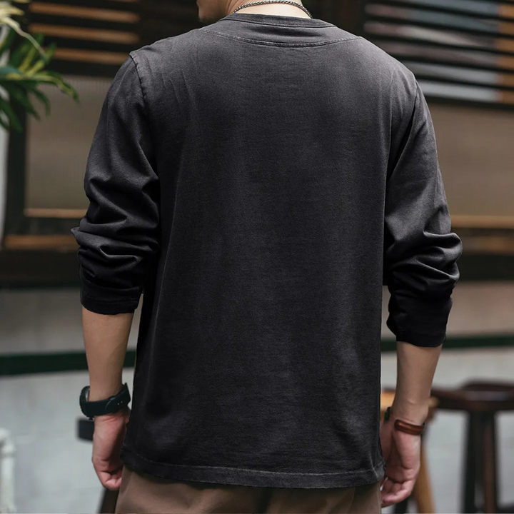 Stilla | Enkel Langærmet T-Shirt til Mænd