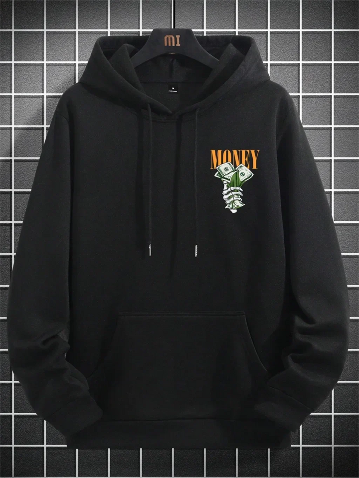 Stilla | Hoodie med Street Money Tryk