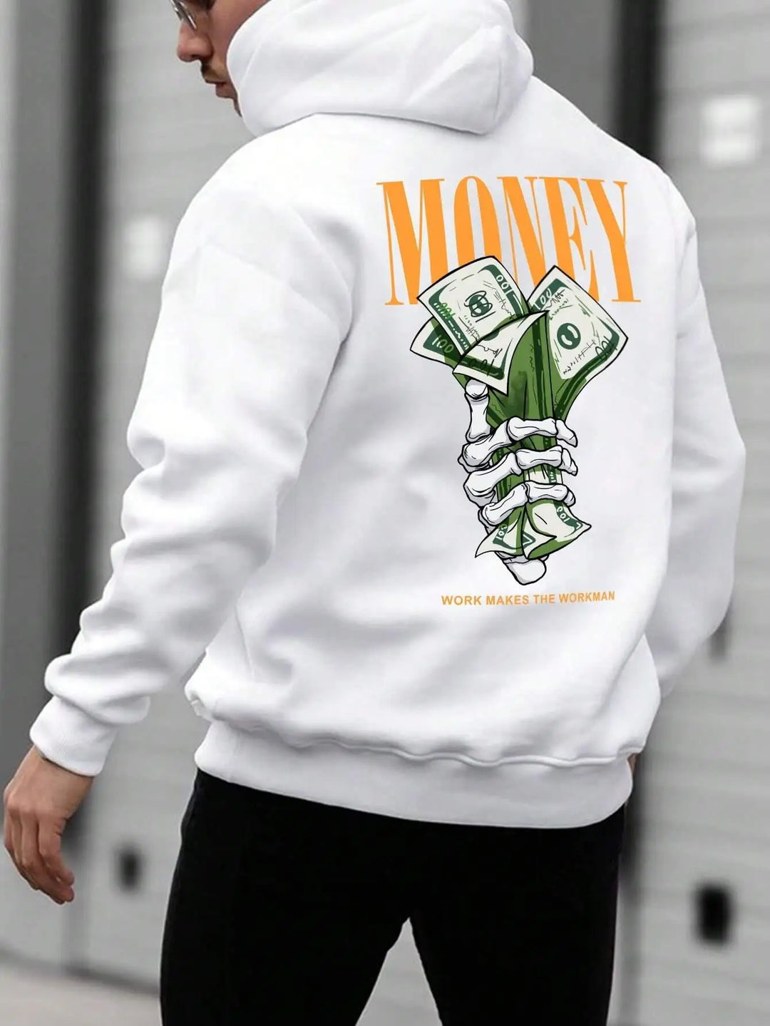 Stilla | Hoodie med Street Money Tryk