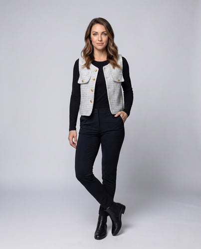 Damer mode quiltet vest Skovae