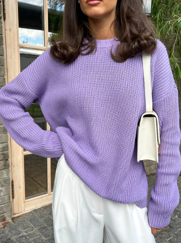Stilla | Møsset Pullover Til Kolde Dage