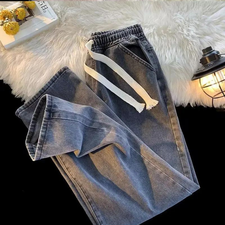Stilla | Mænd Denim Bukser med Snøre
