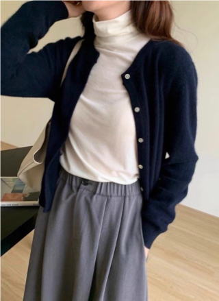 Stilla | Dame Cardigan Af Enkel Strik