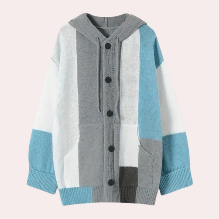 Stilla | Elegant Hætte Cardigan til Kvinder