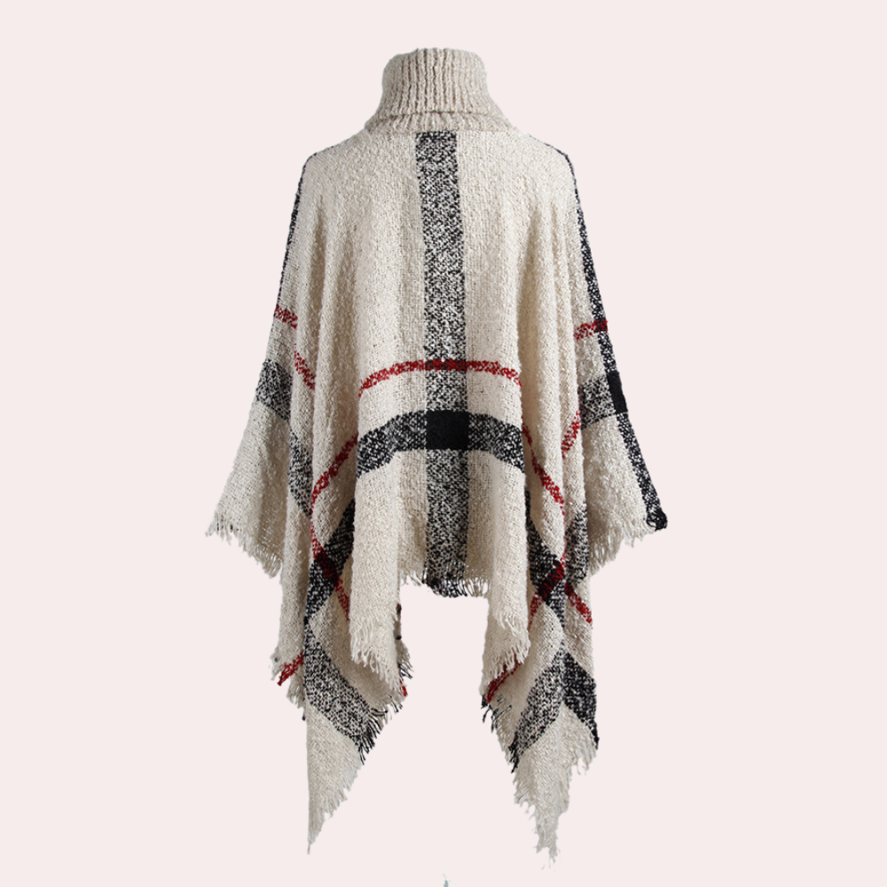 Stilla | Strikket Halskrave Poncho til Damer