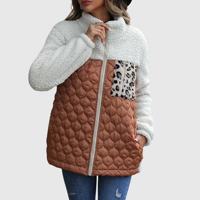 Stilla | Plys Patchwork Kvinder Vinterjakke
