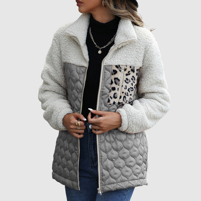 Stilla | Plys Patchwork Kvinder Vinterjakke