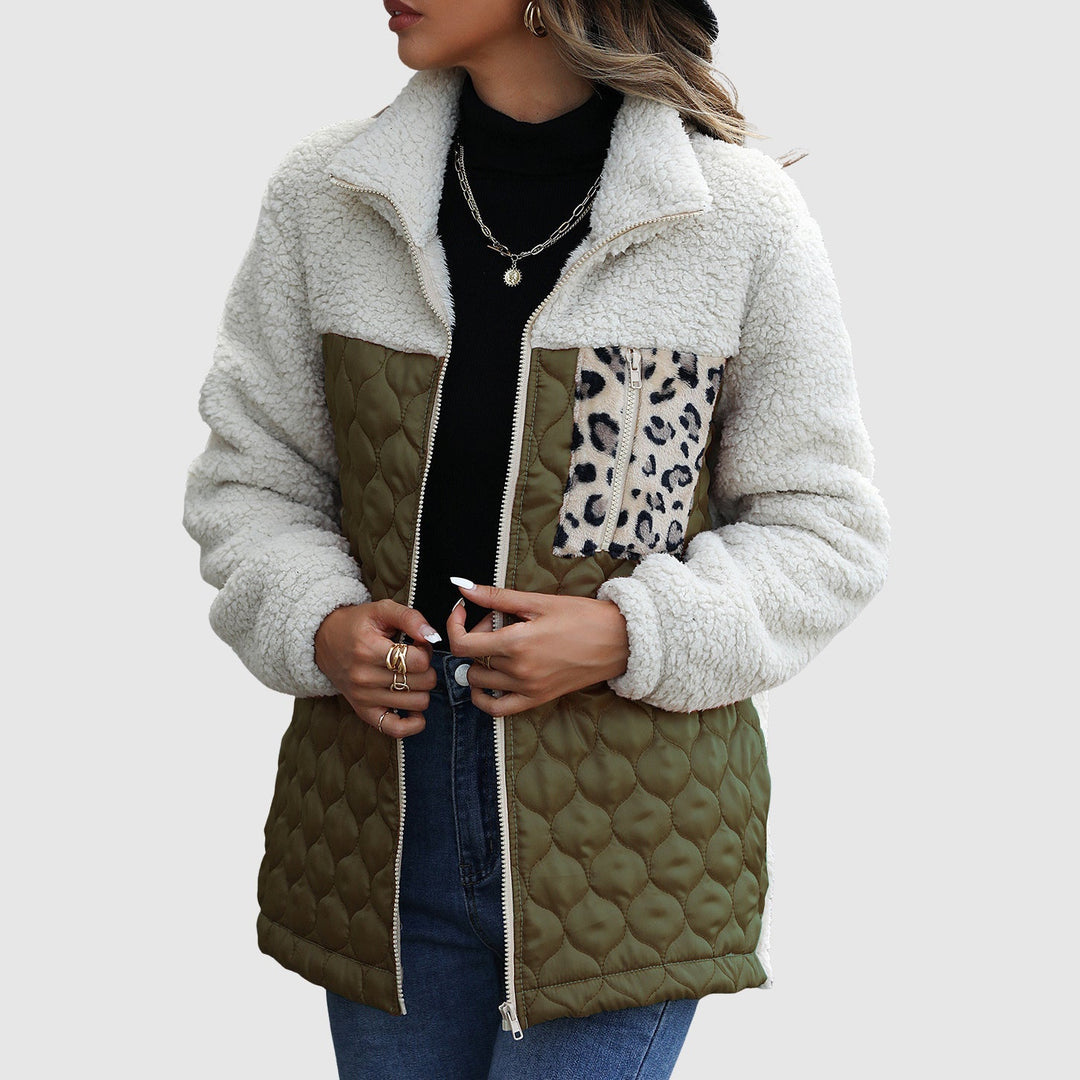 Stilla | Plys Patchwork Kvinder Vinterjakke