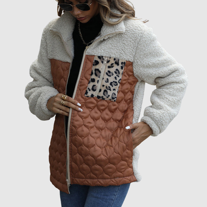 Stilla | Plys Patchwork Kvinder Vinterjakke