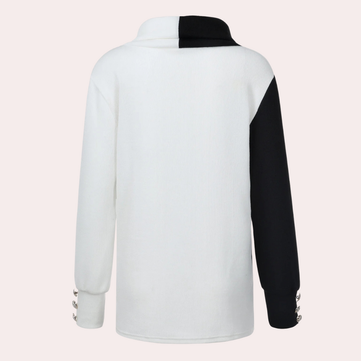 Stilla | Afslappet Højhalset Sweater til Kvinder