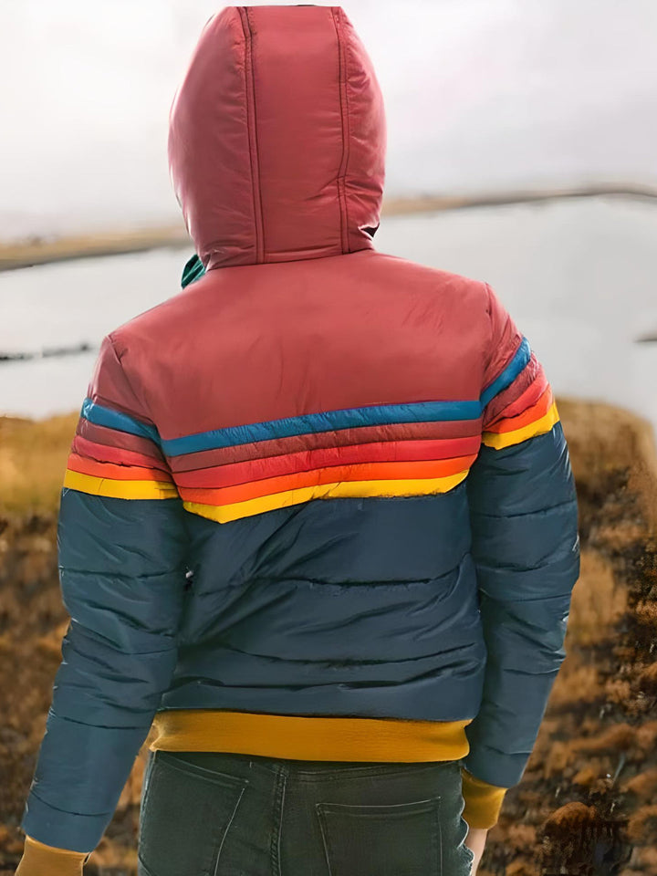 Stilla | Retro Steppjakke med Hætte - Modetrend Vinterjakke I Vintage-Stil
