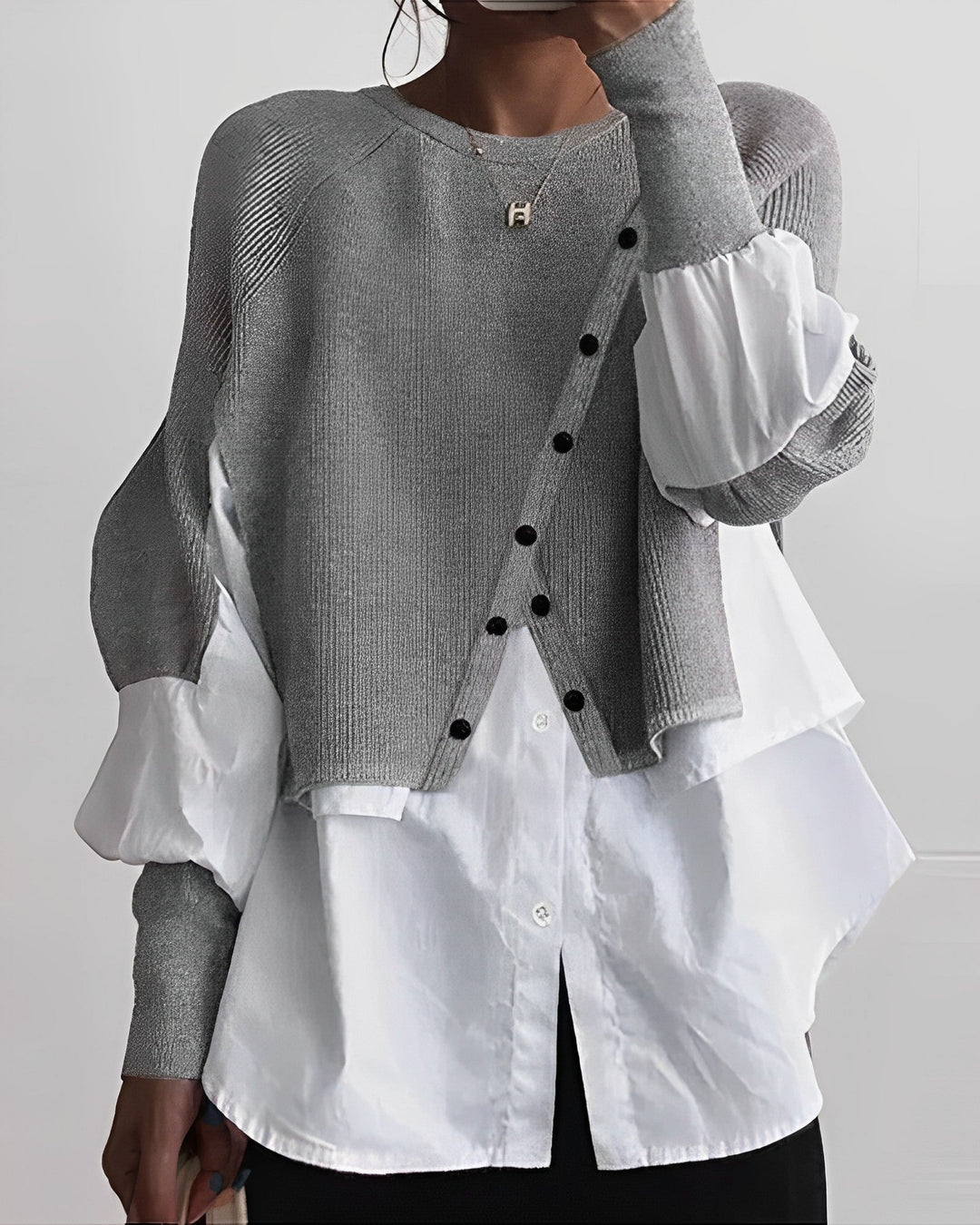 Stilla | 2-i-1 Kombi-Skjorte og Pullover