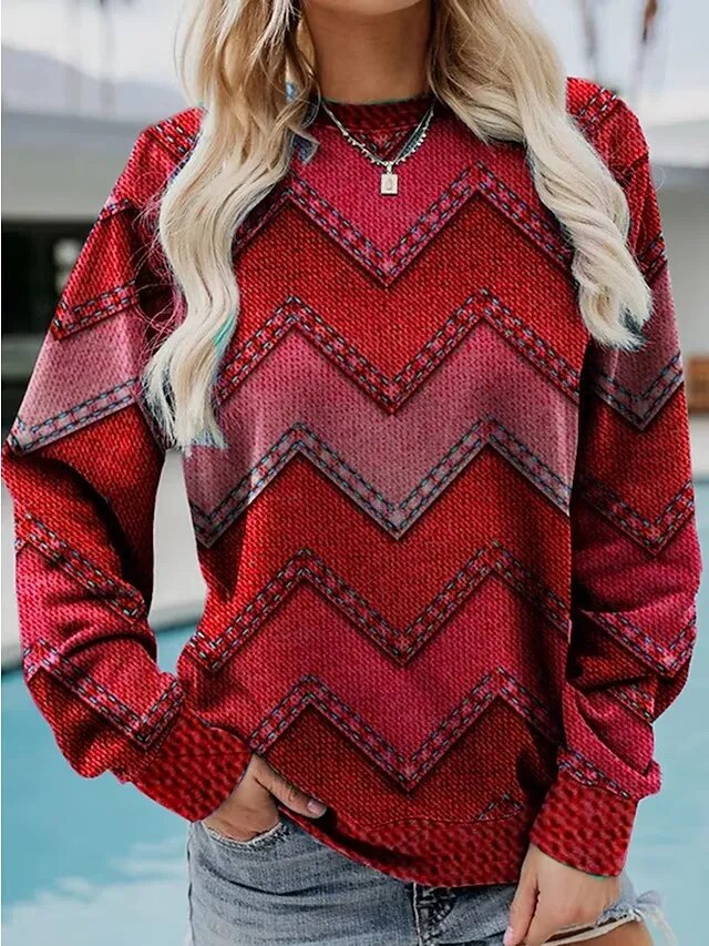Stilla | Den Behagelige Geometriske Sweatshirt