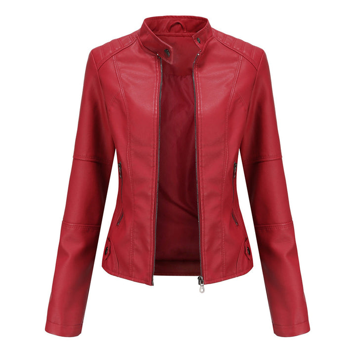 Stilla | Læderjakke - Biker-stil & Ståkrave-detalje