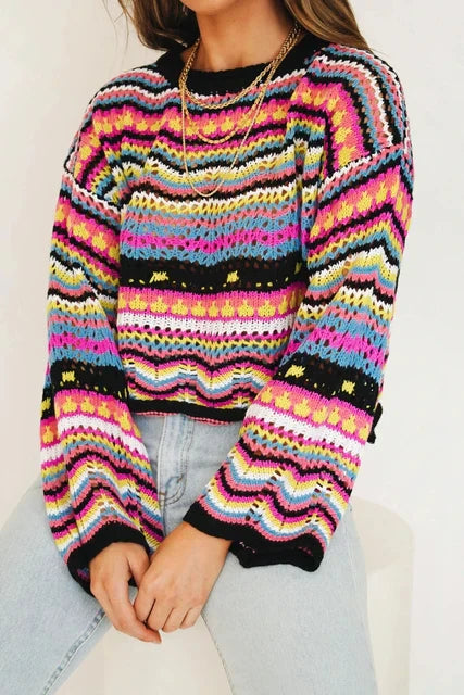 Stilla | Trendy Løs Strikpullover