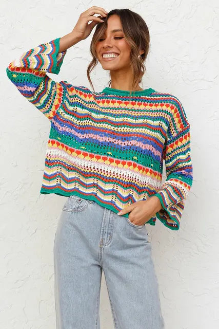 Stilla | Trendy Løs Strikpullover