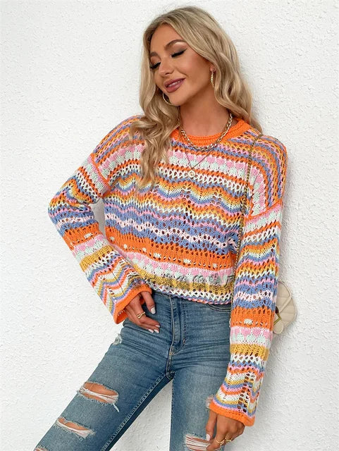 Stilla | Trendy Løs Strikpullover