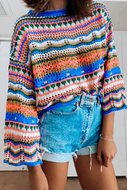 Stilla | Trendy Løs Strikpullover