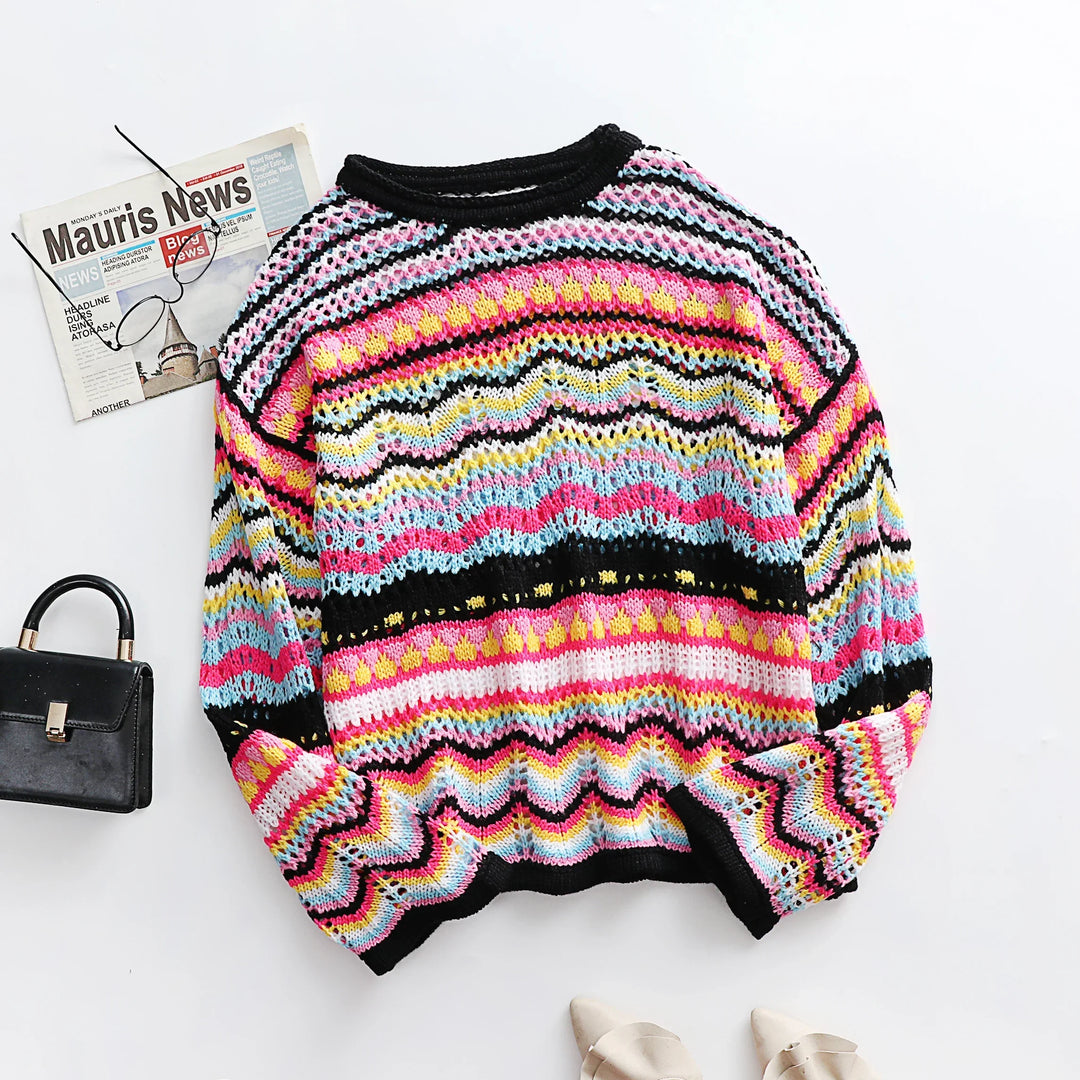 Stilla | Trendy Løs Strikpullover