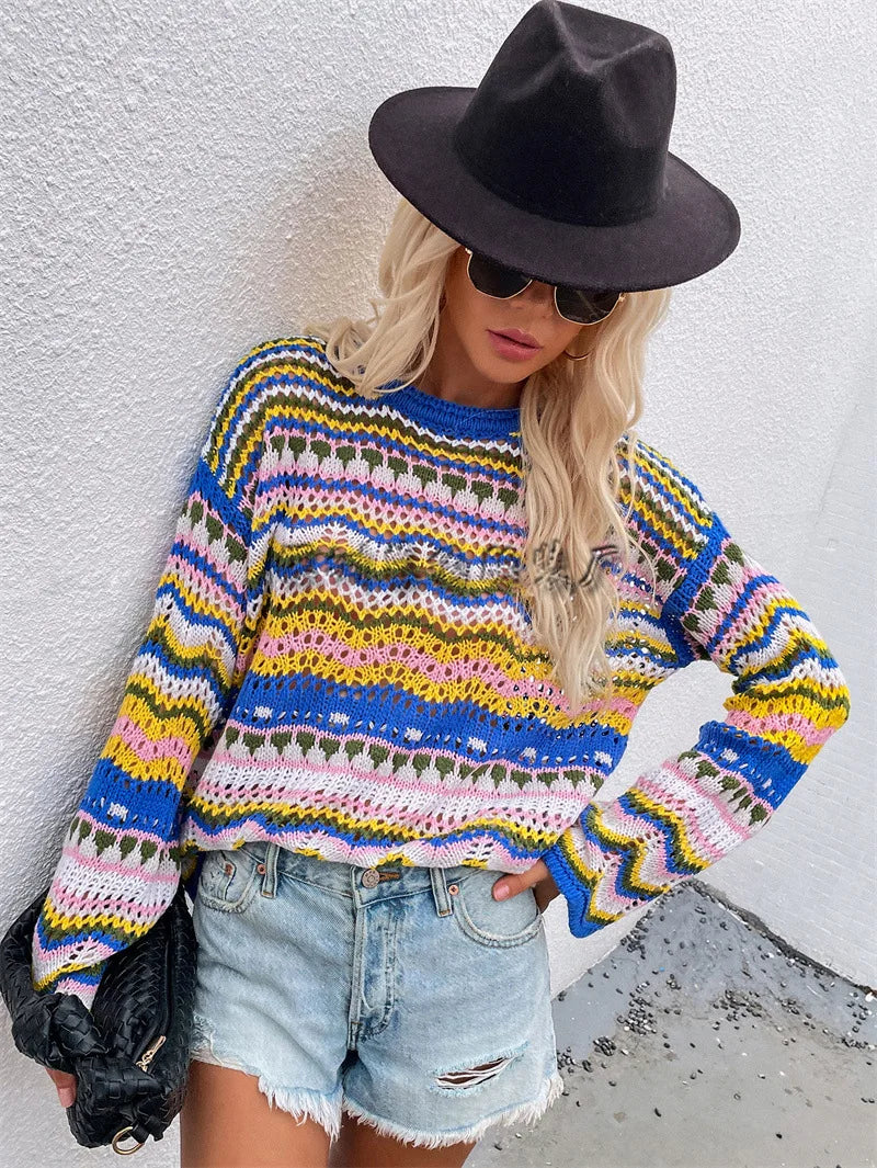 Stilla | Trendy Løs Strikpullover