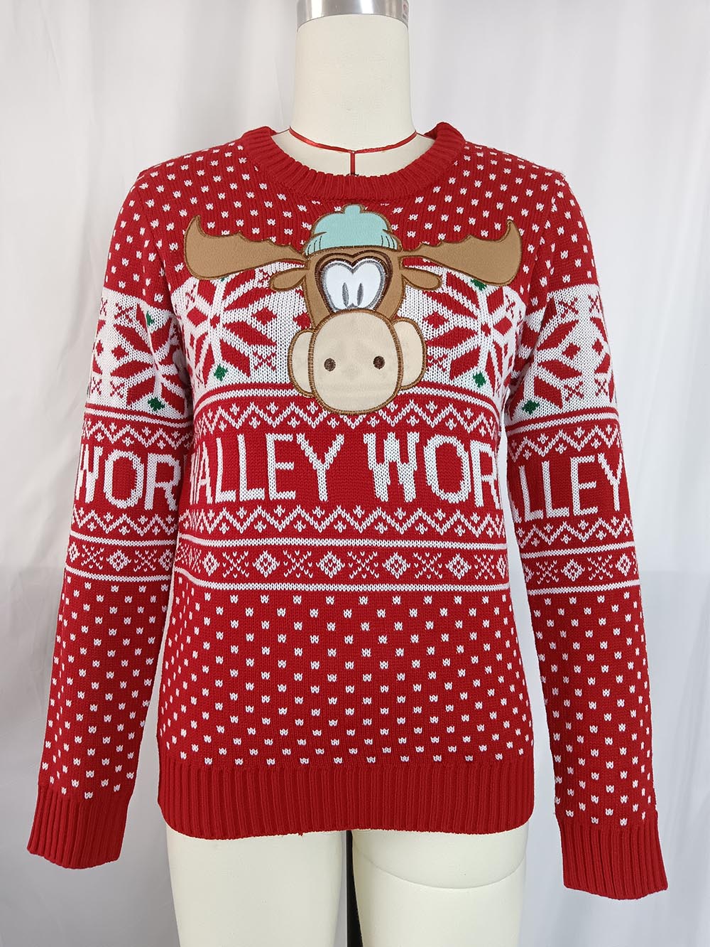 Stilla | Grim julesweater med rensdyrbroderi