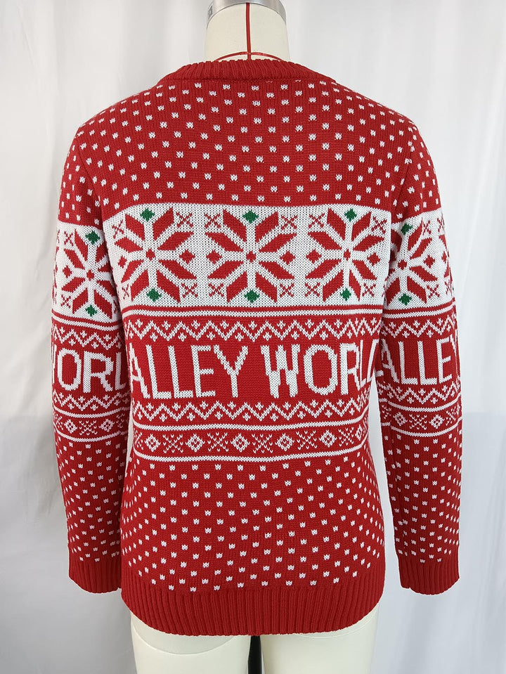 Stilla | Grim julesweater med rensdyrbroderi