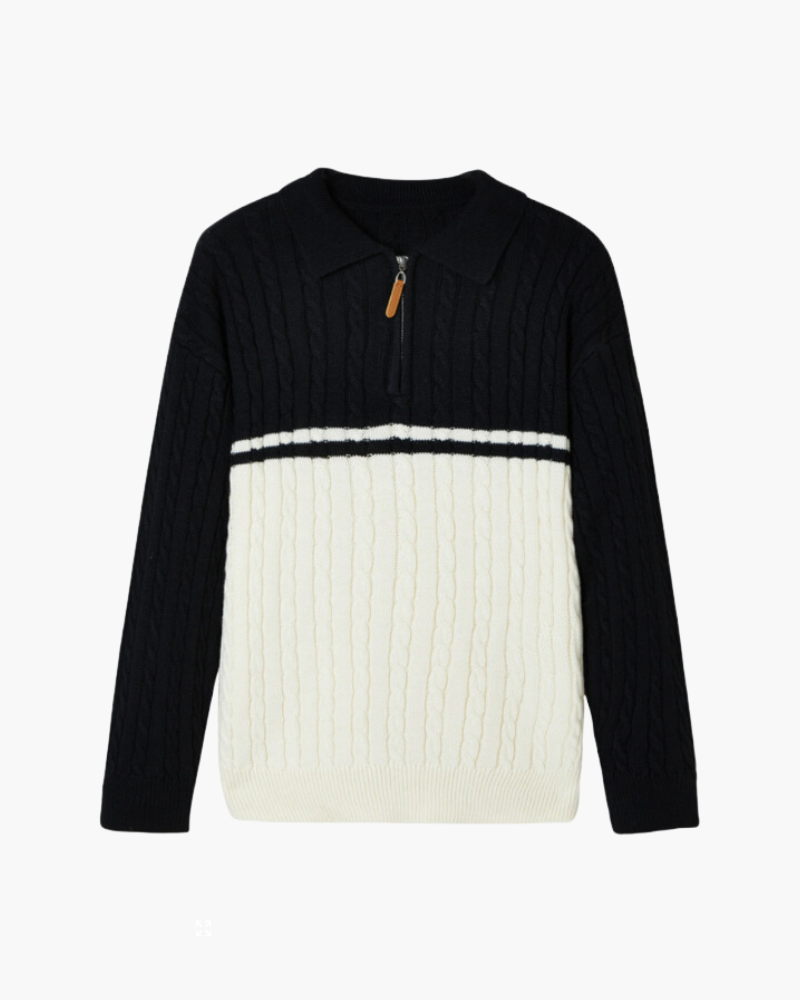 Stilla | Zip Pullover Mænd Lavet Af Premium Uld