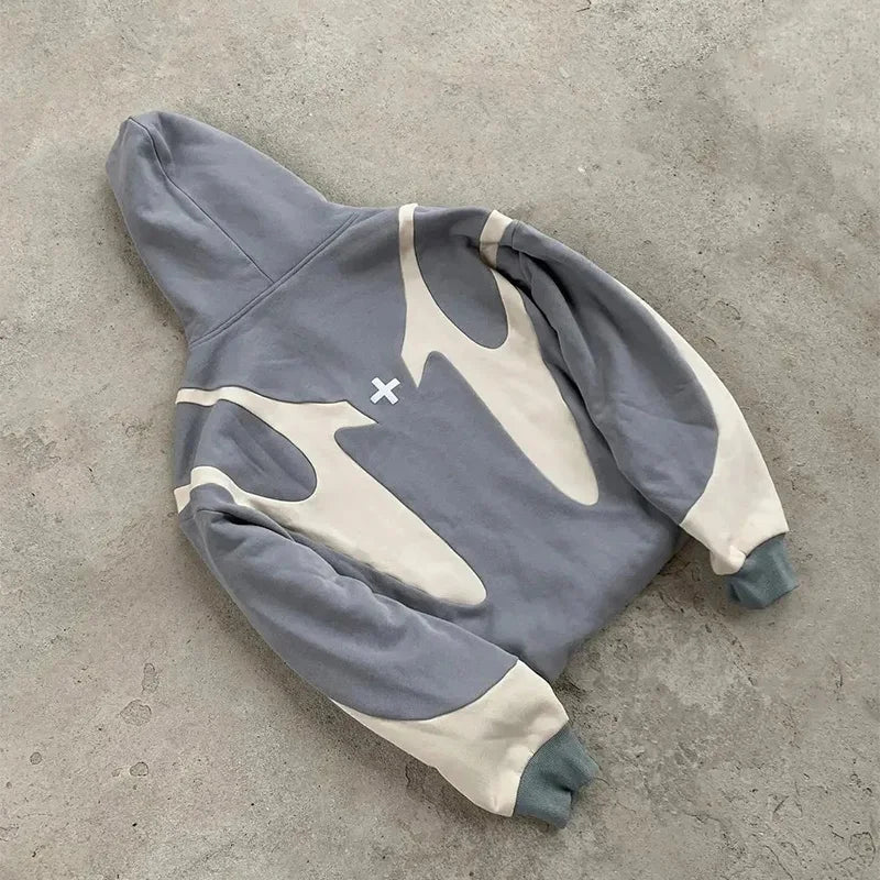 Stilla | Zip Hoodie med Dæmonmotiv