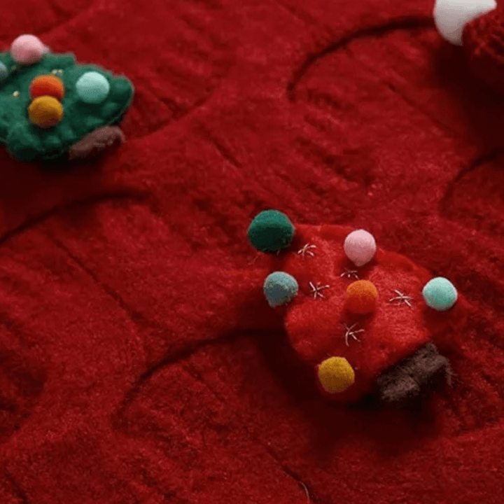Stilla | Julesweater med 3D-Dekoration