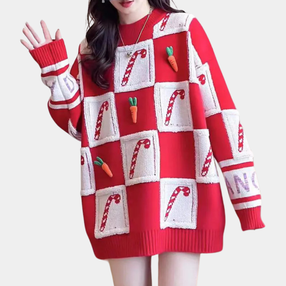 Stilla | Overdimensioneret julesweater Dårlig julesweater kvinder