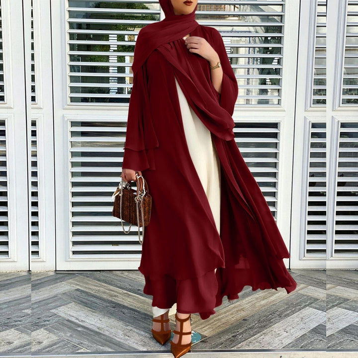 Stilla | Åben Amina Abaya Med Hijab