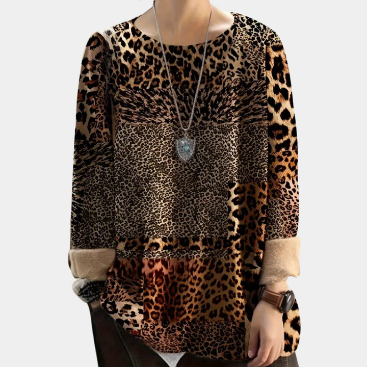 Stilla | Klassisk Leopardskprint Sweater til Kvinder