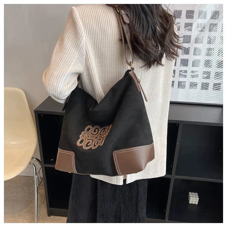 Skovae | Dame Luxus Mærke Messenger Tasker Retro Brun Crossbody Tote Tasker Spand Clutch Taske Indkøb Stor Kapacitet Rejsetaske