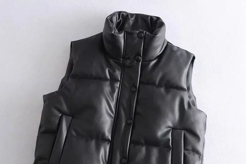 Stilla | Dame Højkrave Quiltet Vest
