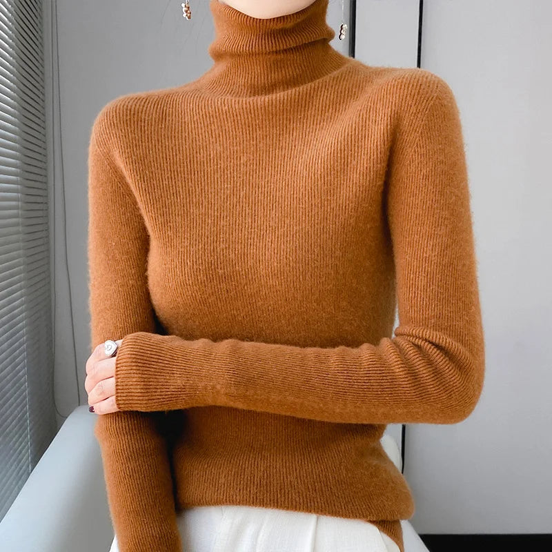 Stilla | Rullekravepullover Af Uld