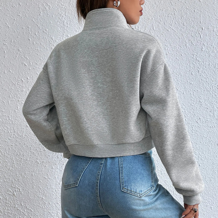 Stilla | Elegant Crop Top Med Lynlås