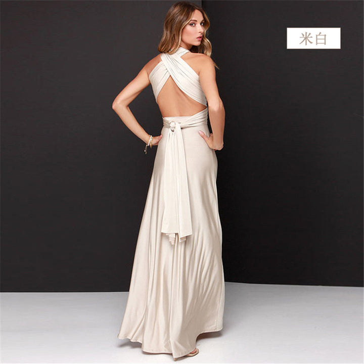 Stilla | Kvinders Multiway Wrap Konvertibel Boho Maxi Kjole