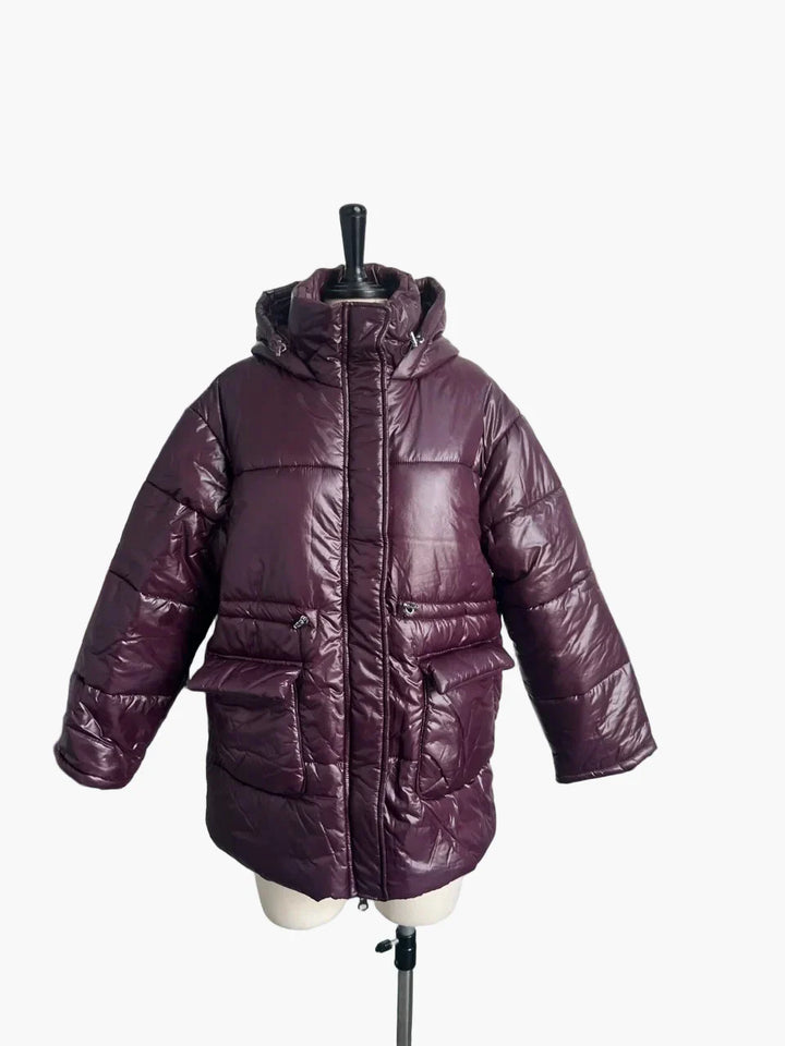 Stilla | Vinter Steppjakke med Hætte - Fashionabel, Varm Frakke til Fritid Og Hverdag