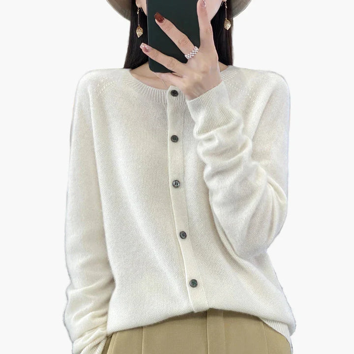 Stilla | Klassisk Strik Cardigan - Elegant Hverdagsstil til Kontor & Fritid