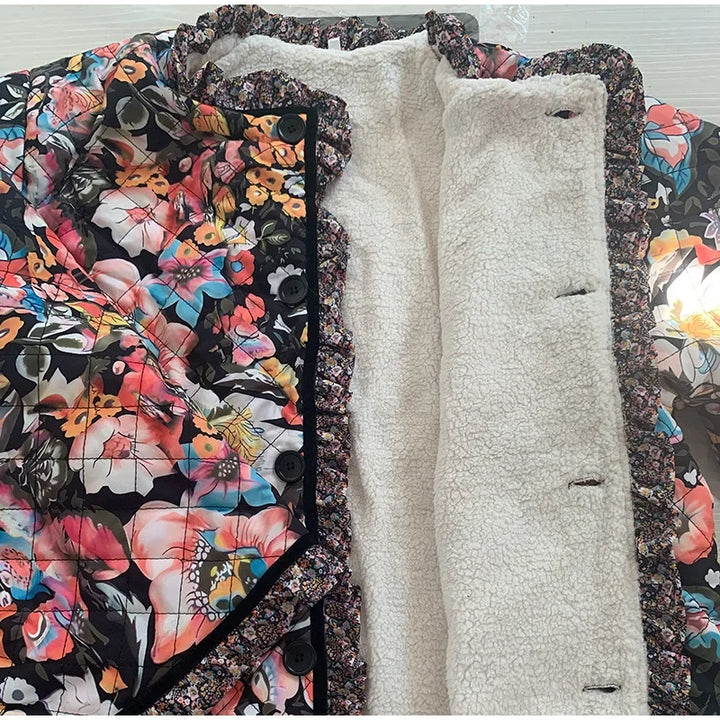 Stilla | Floral Quilted Frakke