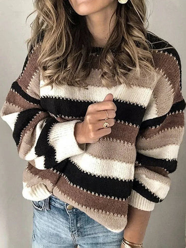 Stilla | Elegant Multifarvet Pullover Til Damer
