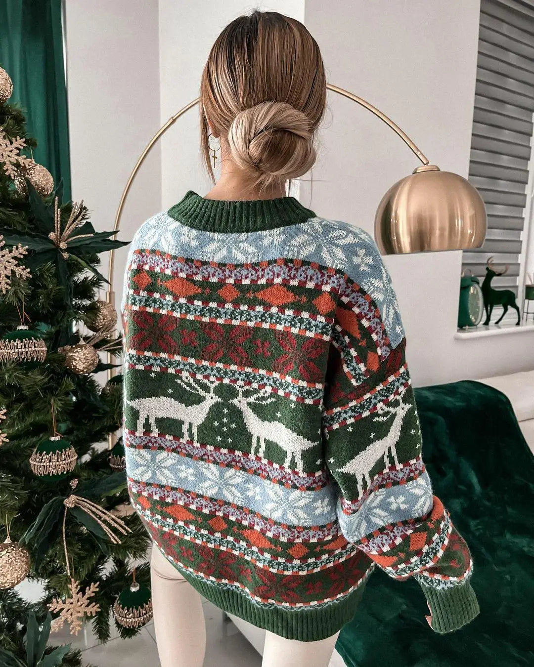 Stilla | Juletrøje med Festligt Print