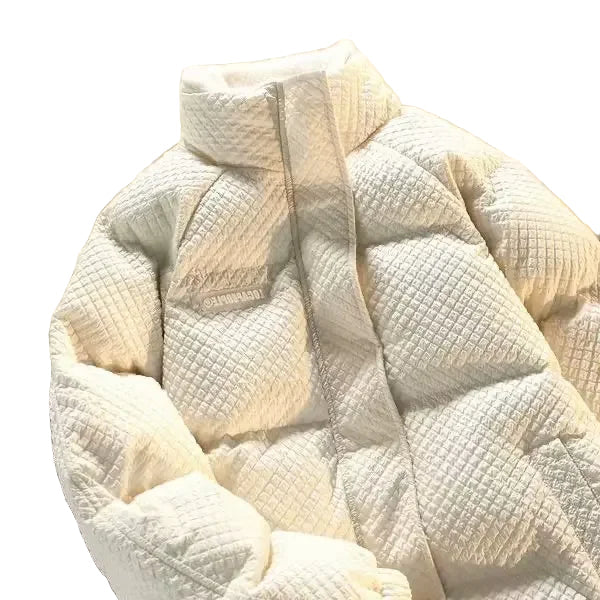 Stilla | Herre Vinter Stikjakke med Ståkrave - Trendy Fritidsjakke til Par