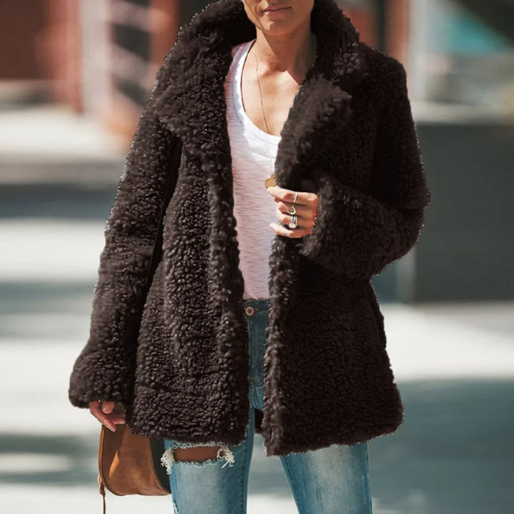 Stilla | Fleece Frakke Beige Behagelig og Fasionabel