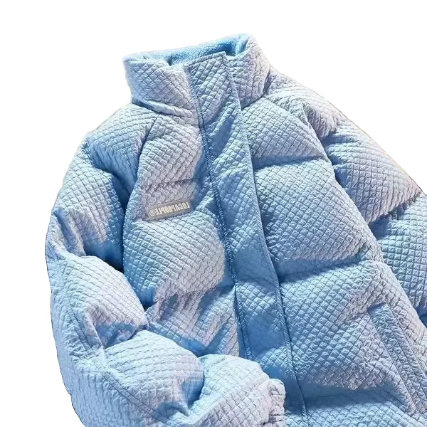 Stilla | Herre Vinter Stikjakke med Ståkrave - Trendy Fritidsjakke til Par